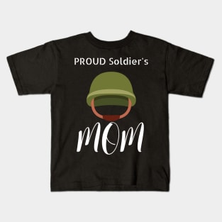 Proud Soldier's Mom Kids T-Shirt